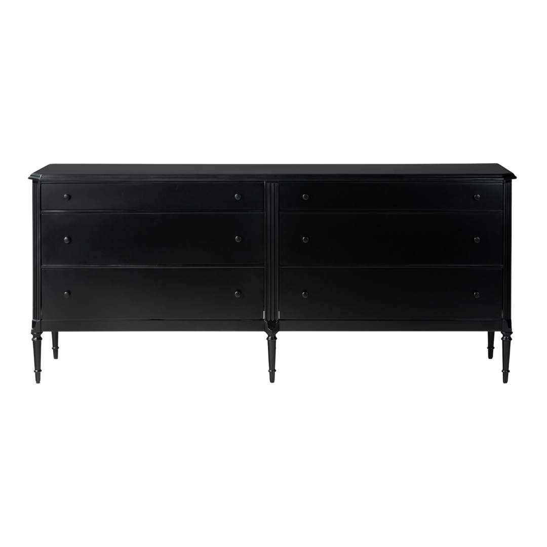 Leander 6-Drawer Metal Dresser