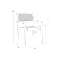 Kason Stackable Outdoor Dining Armchair