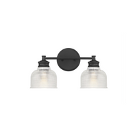 2-Light Halophane Shade Vanity Light