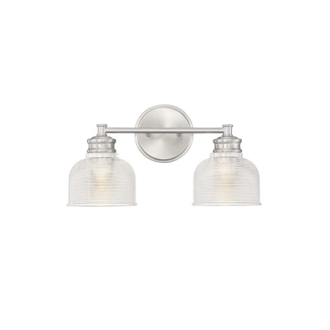 2-Light Halophane Shade Vanity Light