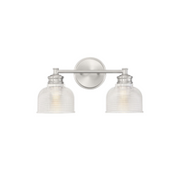 2-Light Halophane Shade Vanity Light