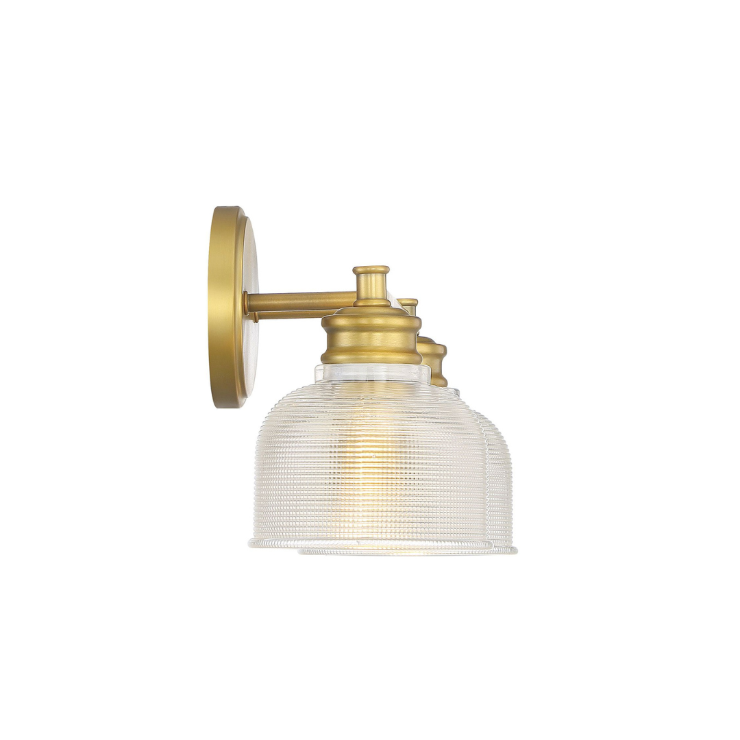 2-Light Halophane Shade Vanity Light