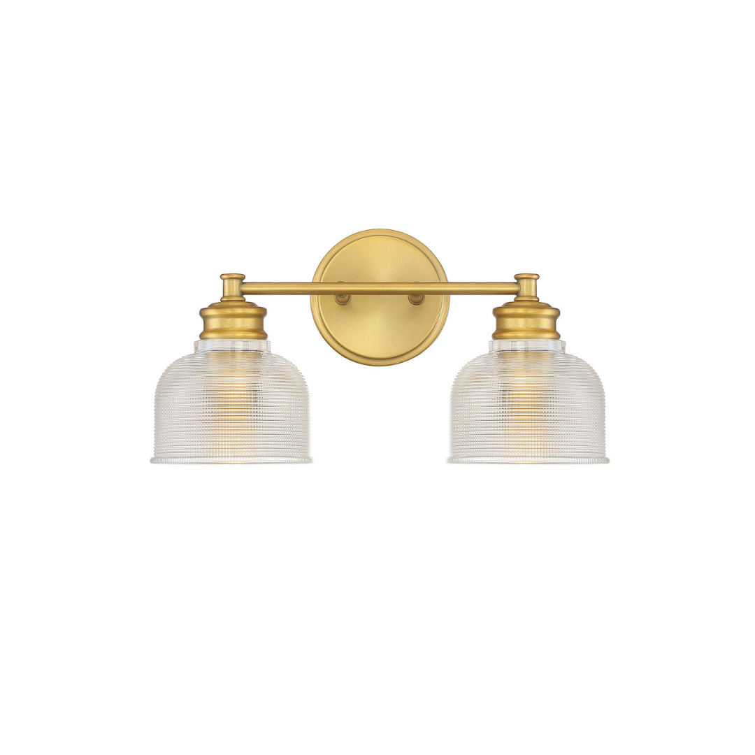 2-Light Halophane Shade Vanity Light