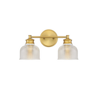 2-Light Halophane Shade Vanity Light
