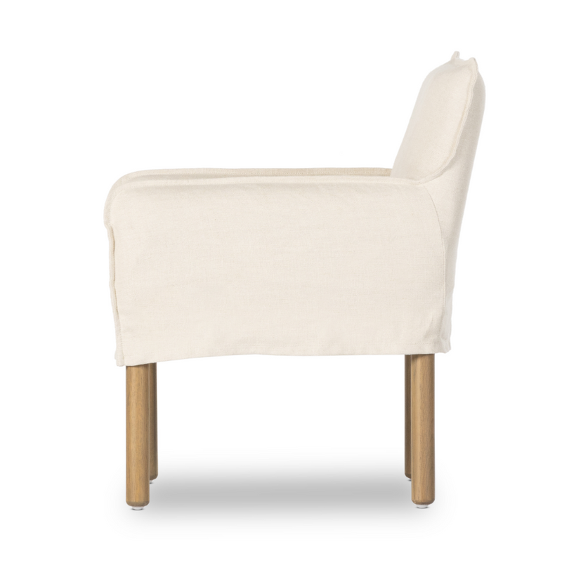 Slipcovered online dining armchair