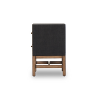 Farrah Nightstand - Black Rafia