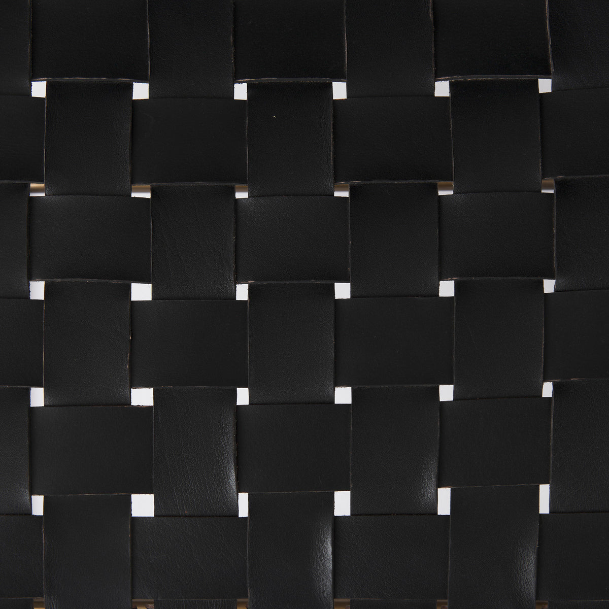 Clarissa Woven Leather Stool