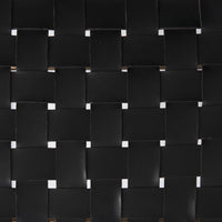 Clarissa Woven Leather Stool