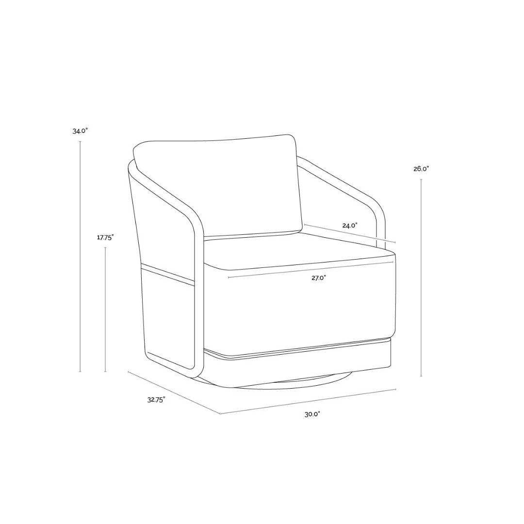 Amari Outdoor Swivel Chair
