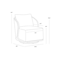 Boaz Outdoor Swivel Lounge Chair