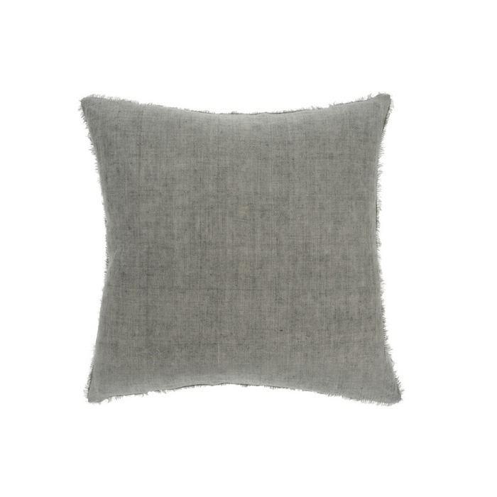 Lina Linen Pillow Grey 20"x20"