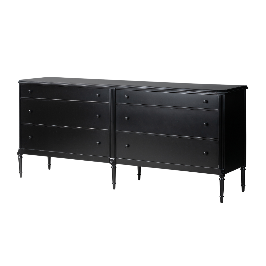 Leander 6-Drawer Metal Dresser