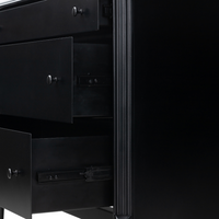 Leander 3-Drawer Metal Dresser