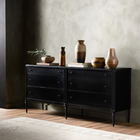 Leander 6-Drawer Metal Dresser