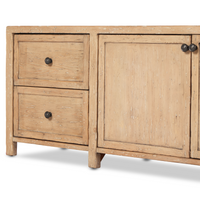 Gisele Media Console - Aged Light Pine