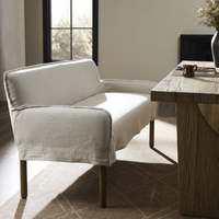 Archer Slipcover Dining Bench