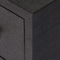 Farrah Nightstand - Black Rafia