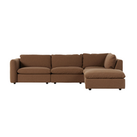Igraine 4PC Sectional w/ Ottoman