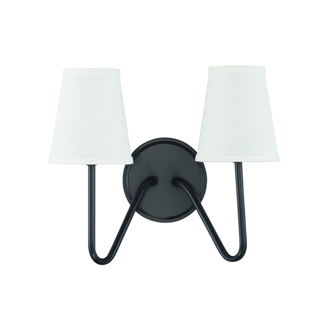 Minimalist 2-Light Wall Sconce