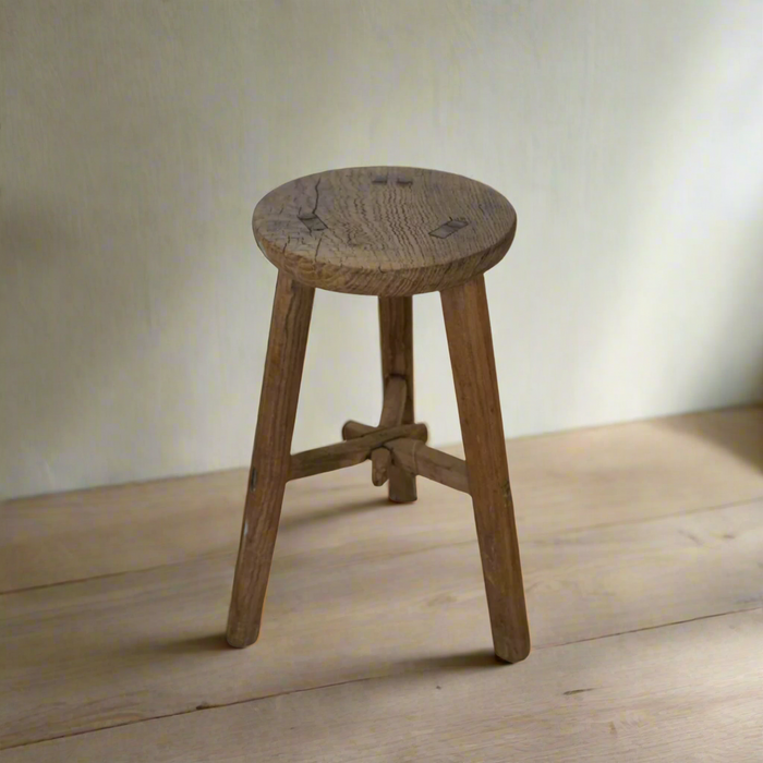 Nanette Vintage Round Stool