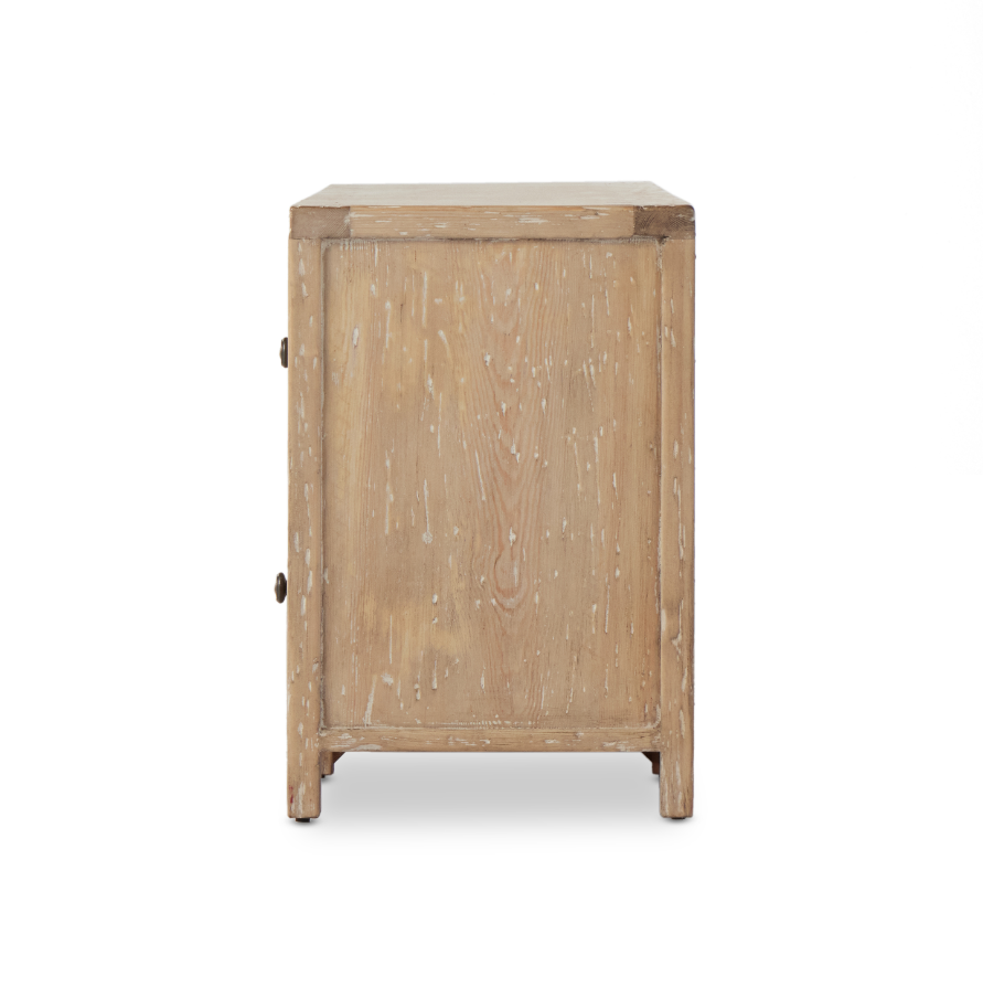 Gisele Media Console - Aged Light Pine