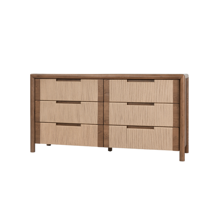 Casa Oak Veneer 6-Drawer Dresser