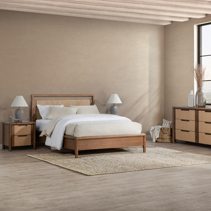 Casa Oak Veneer Bed