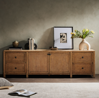 Gisele Media Console - Aged Light Pine