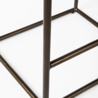 Clarissa Woven Leather Counter Stool