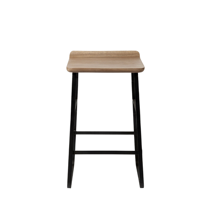 Conan Brown Wood Counter  Stool