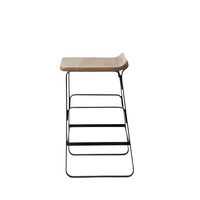 Conan Brown Wood Counter  Stool