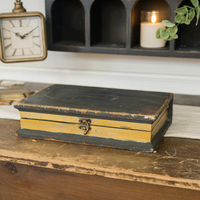 9" Black Vintage Book Box