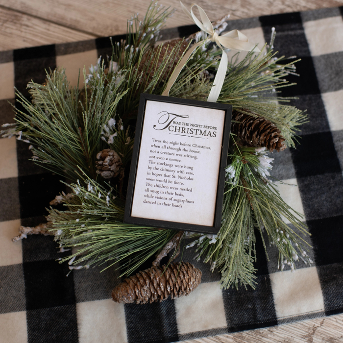Twas the Night Before Christmas - Sign Ornament