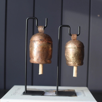 Vintage Inspired Iron Bell Stand