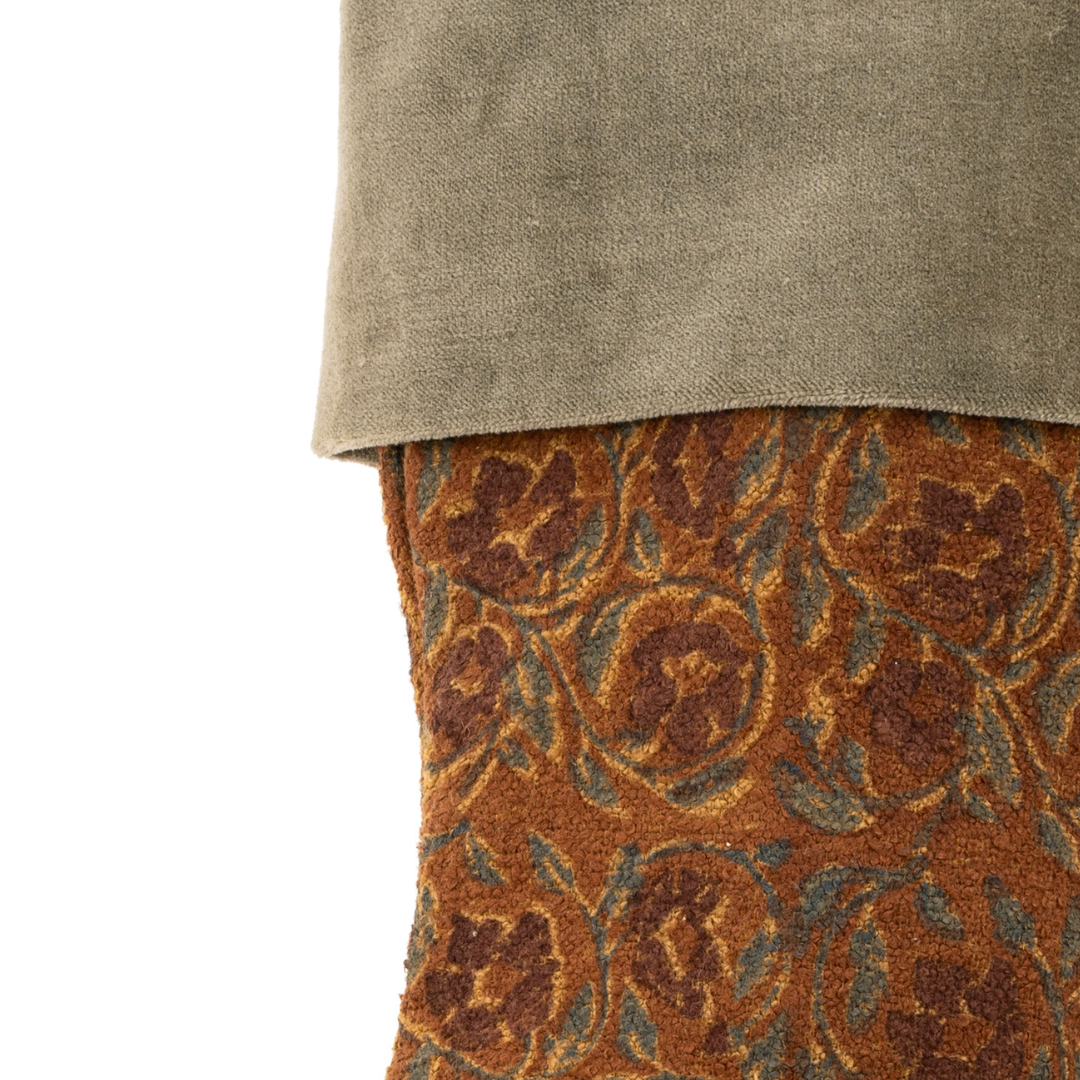 Block Print Velvet Stocking