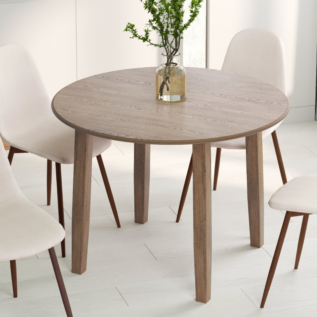Conrad Round Dining Table /w Dropleaf