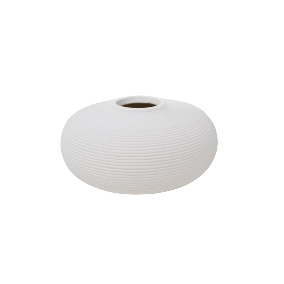 Round Ribbed 7" Vase