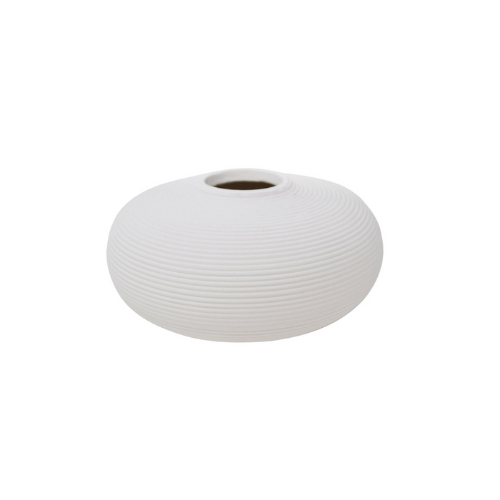 Round Ribbed 7" Vase
