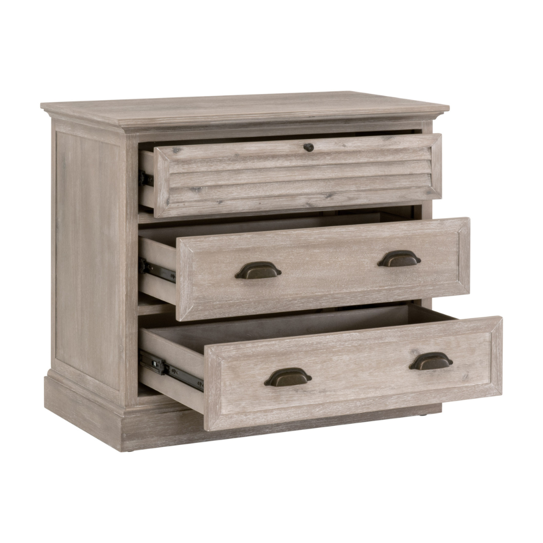 Edgar 3-Drawer Nightstand