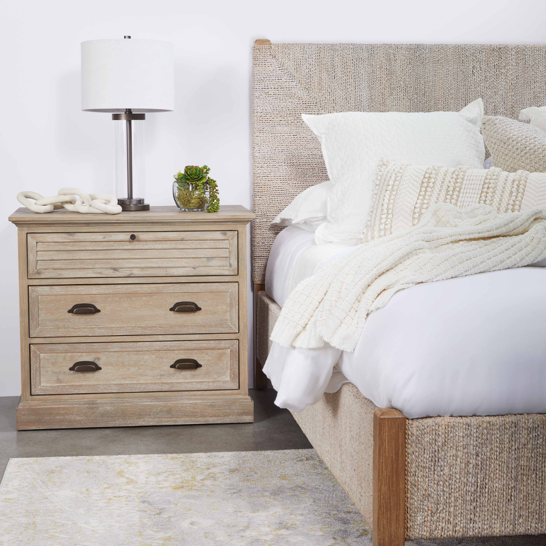 Edgar 3-Drawer Nightstand
