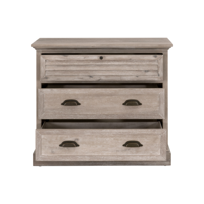 Edgar 3-Drawer Nightstand