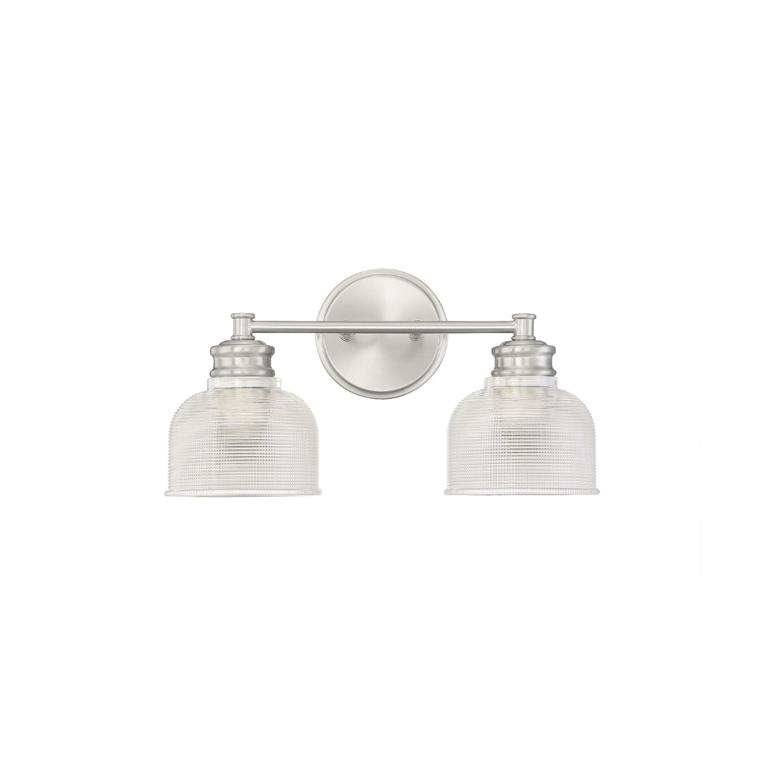 2-Light Halophane Shade Vanity Light