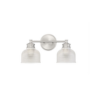 2-Light Halophane Shade Vanity Light