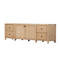 Gisele Media Console - Aged Light Pine