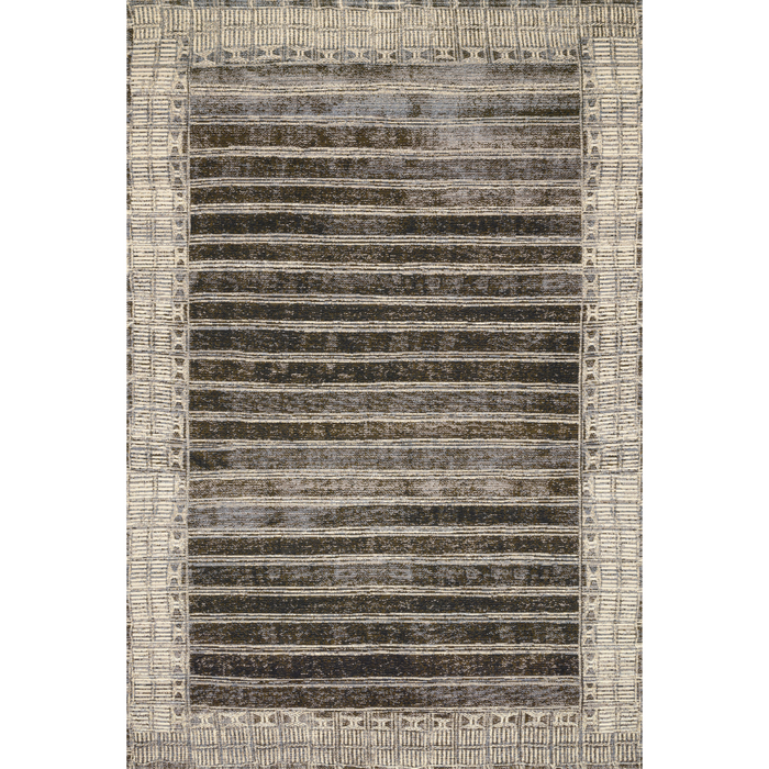 Mika MIK-07 Charcoal / Ivory (Indoor/Outdoor Rug)