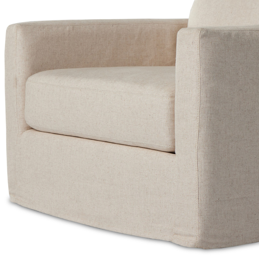 Harrison Slipcover Swivel Chair