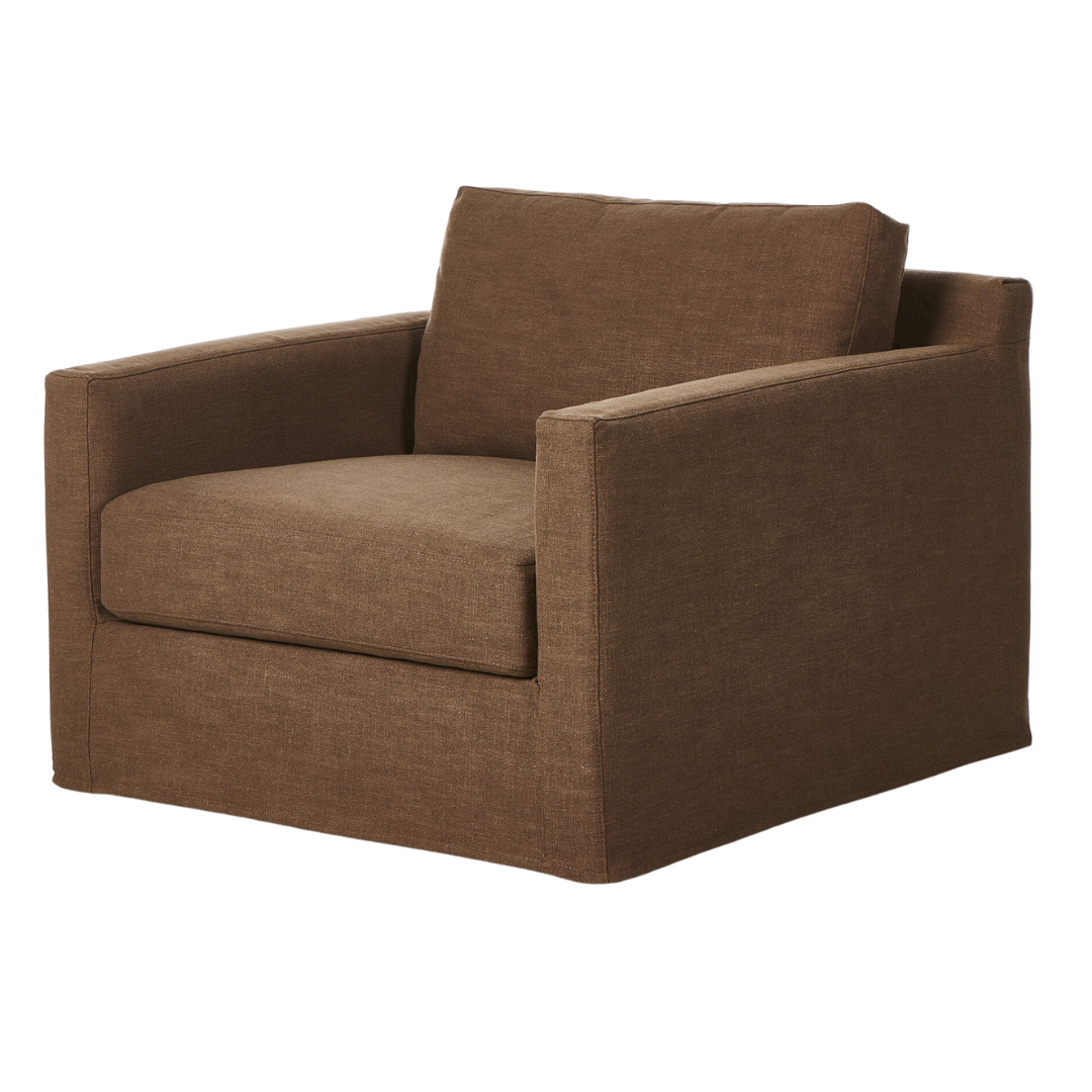 Harrison Slipcover Swivel Chair