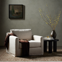 Harrison Slipcover Swivel Chair