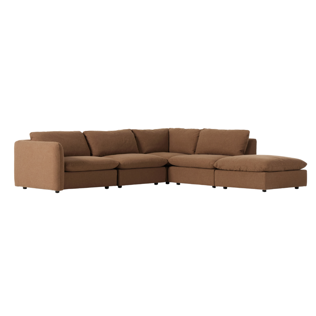 Igraine 4PC Sectional w/ Ottoman