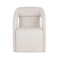 Kimball Wheeled Dining Armchair